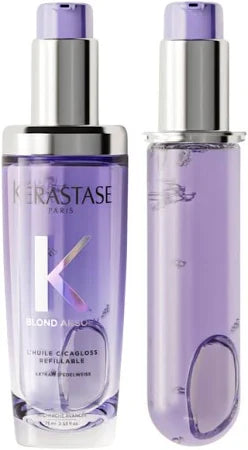 Blond Absolu Duo L'huile Cicagloss rechargeable pour cheveux blonds sensibilités, éclaircis ou méchés