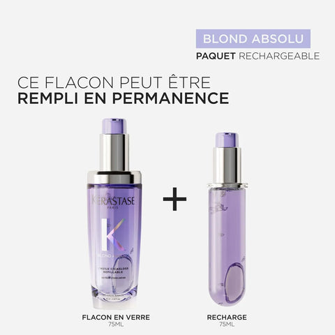 BLOND ABSOLU L'HUILE CICAGLOSS RECHARGEABLE POUR CHEVEUX BLONDS SENSIBILITÉS, ÉCLAIRCIS OU MÉCHÉS
